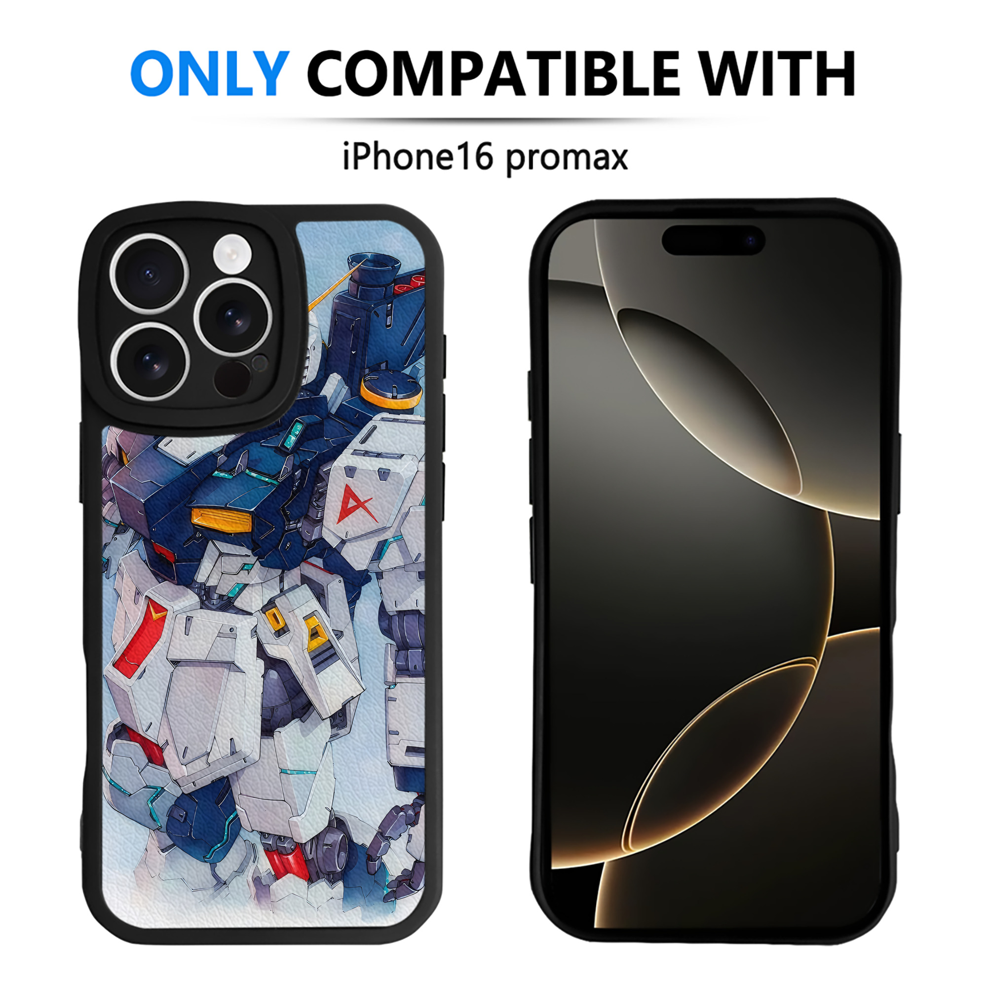 （画像用） 機動戦士ガンダム Mobile Suit Gundam 【iPhone 16シリーズ対応】シリコンスマホケース（レザー調） 材質：シリコン